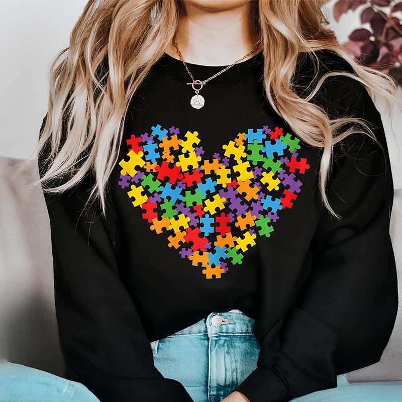 Multicolor Heart Sweatshirt