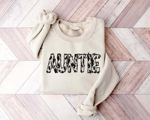 Buffalo Plaid Auntie Print Sweatshirt