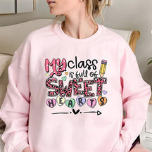 „Meine Klasse voller süßer Herzen“-Sweatshirt