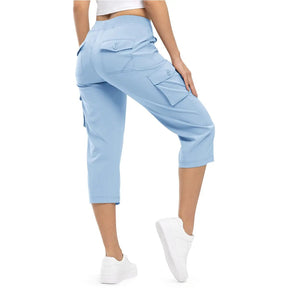 Women's Lightweight Hiking Capris: Quick-Dry. 6 Pockets. Loose Fit