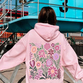 Wildflowers Nature Print Hoodie