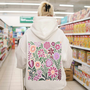 Wildflowers Nature Print Hoodie