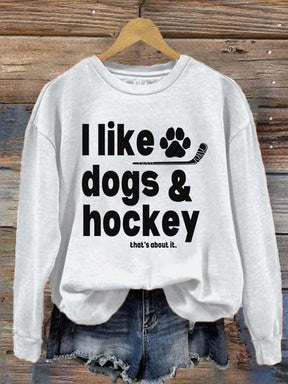 I Like Dogs And Hockey Tee, Sweatshirt,Hoodie