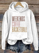 Weekends Coffee Basketball Hoodie