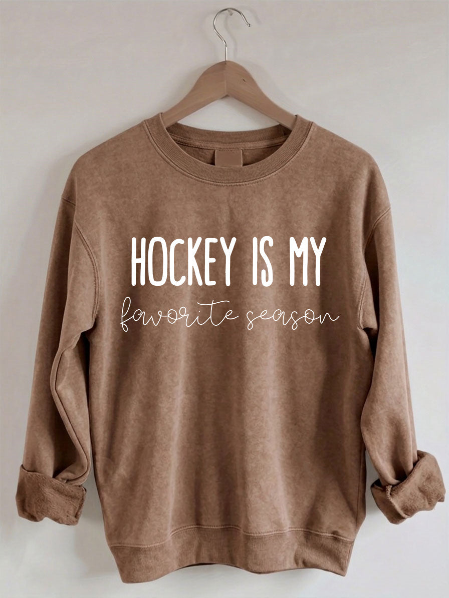 Comfort Colors Hockey is my Favorite Season Sweatshirt