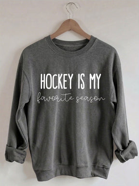 Comfort Colors Hockey is my Favorite Season Sweatshirt