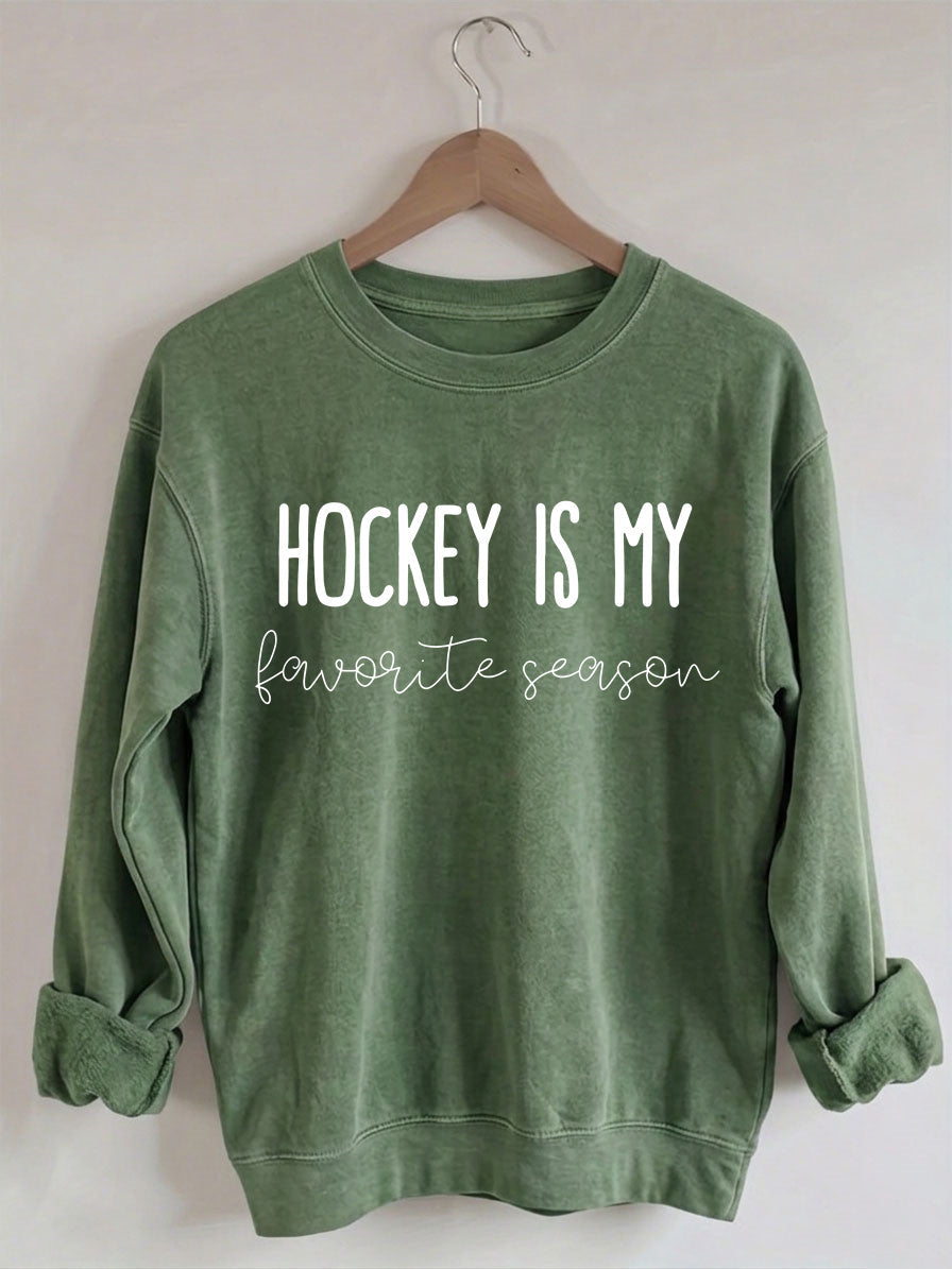 Comfort Colors Hockey is my Favorite Season Sweatshirt