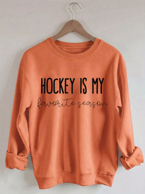 Comfort Colors Hockey is my Favorite Season Sweatshirt