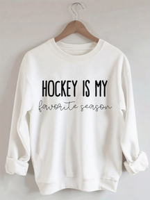 Comfort Colors Hockey is my Favorite Season Sweatshirt