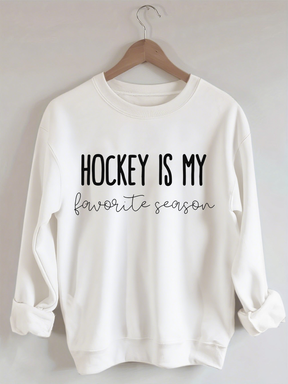 Comfort Colors Hockey is my Favorite Season Sweatshirt