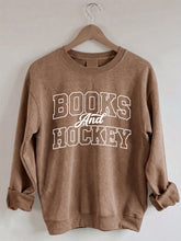 Comfort Colors Books And Hockey Sweatshirt