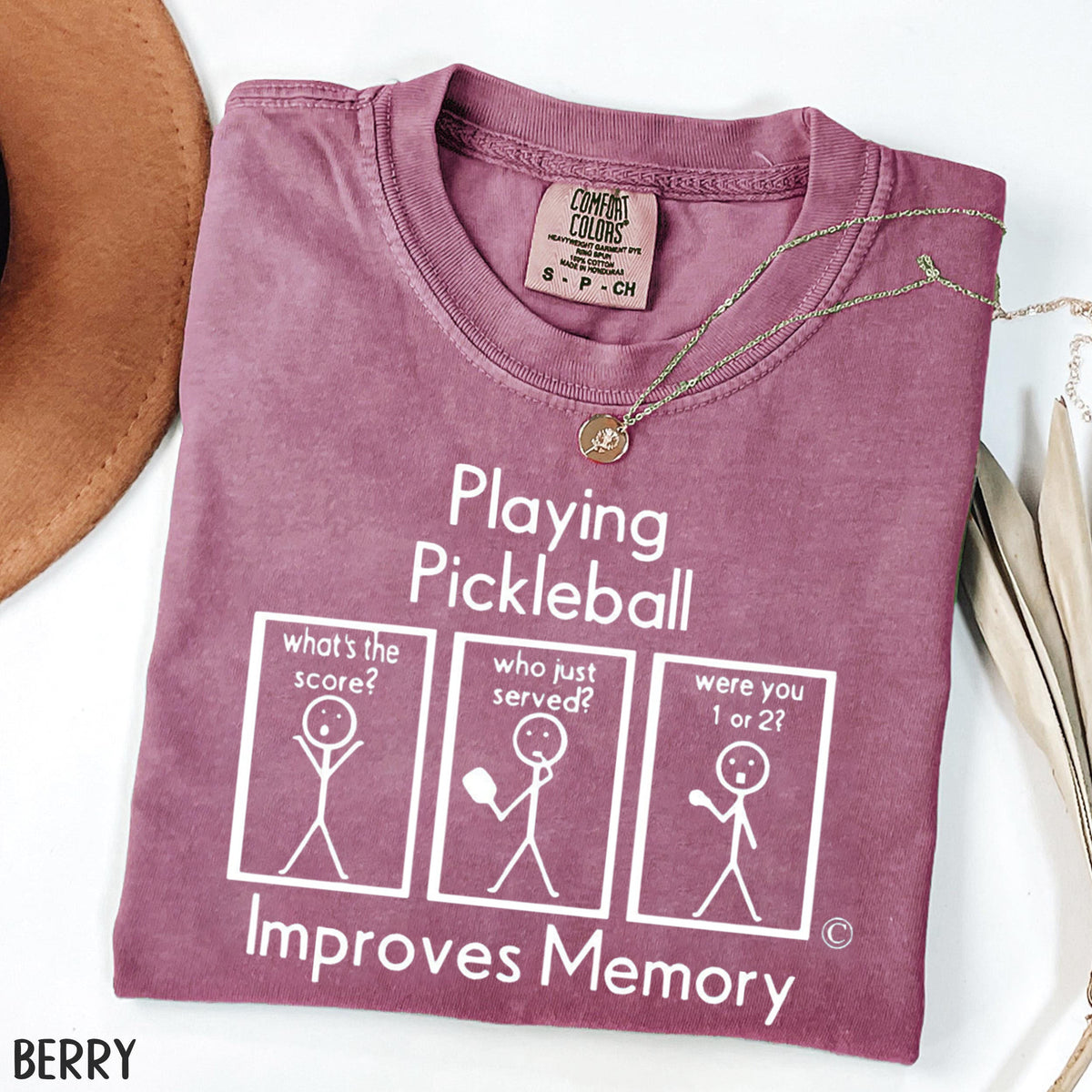 Comfort Colors Playing Pickleball Improves Memory T-Shirt