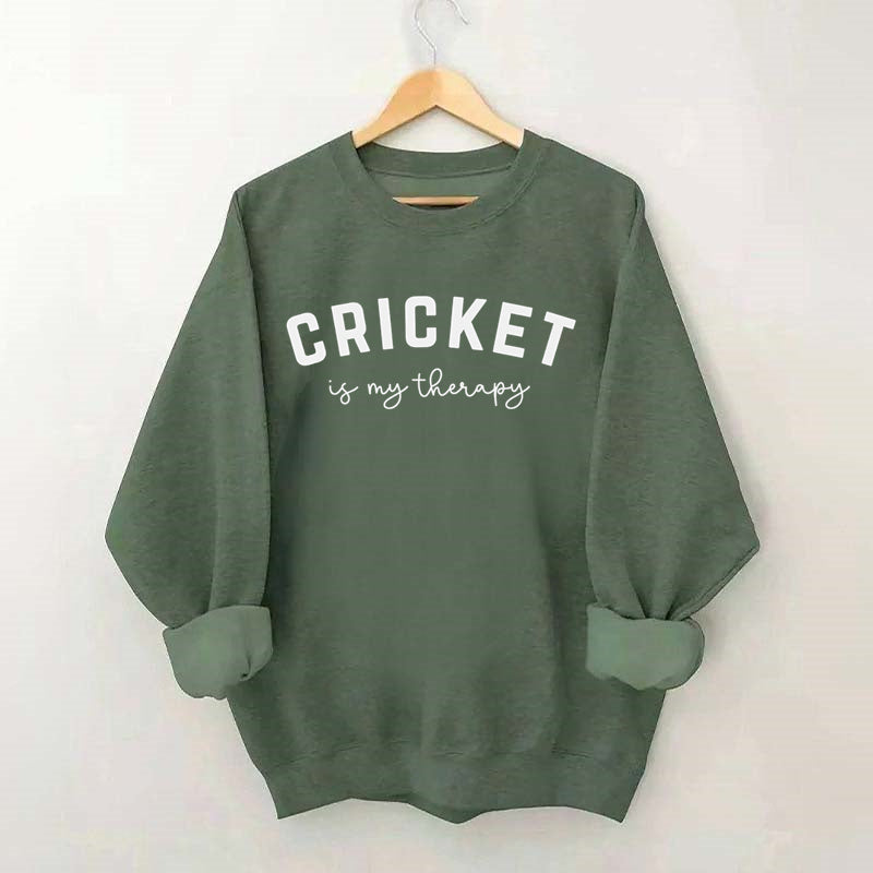 Cricket Is My Therapy Sweatshirt