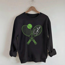 Custom Name Tennis Sweatshirt, Tennis Player Gift