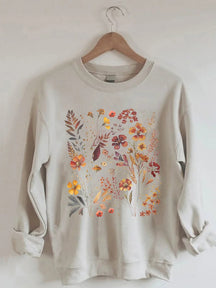 Vintage Cottagecore Flower Sweatshirt