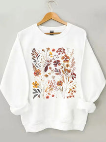 Vintage Cottagecore Flower Sweatshirt