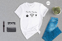 Plan For The Day Coffee Tennis Wine T-shirt