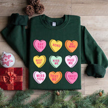 Be Mine Conversation Hearts Sweatshirt