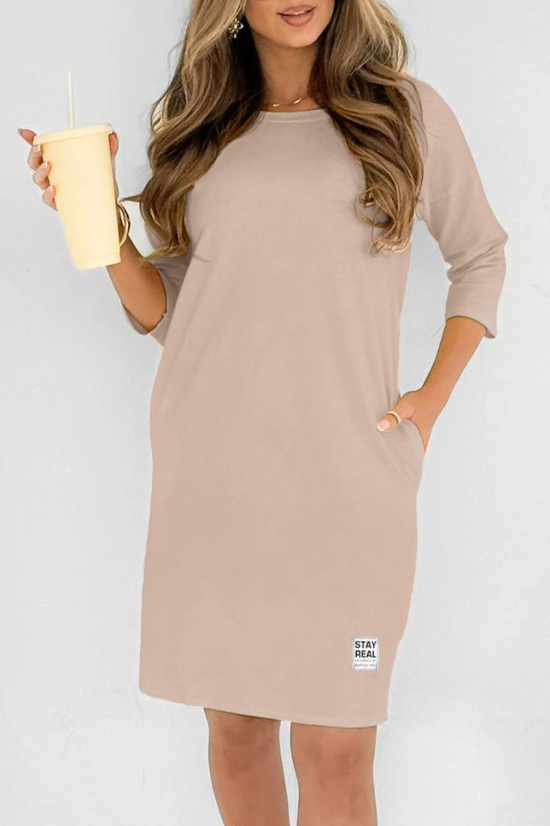 Women's Round Neck Casual Dress (Buy 2 Free Shipping)