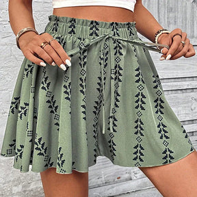 🔥💃Women's Bohemian Print High-Waist Shorts