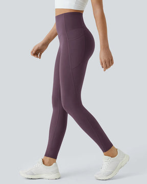 Butt Lifting Tummy Control Side Pocket High Waisted Shaping Training Leggings
