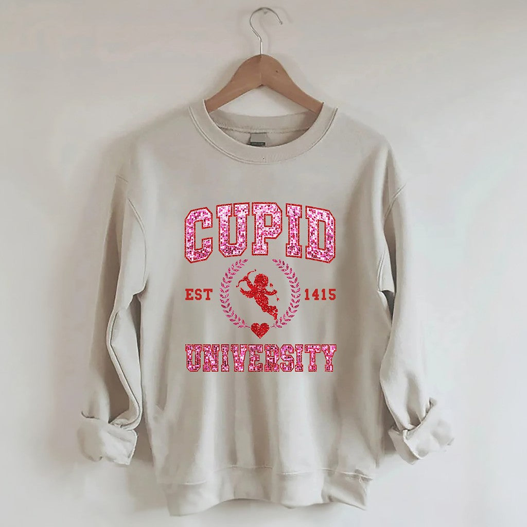 Cupid University Valentines Sweatshirt