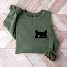 Cute Black Cat Sweatshirt