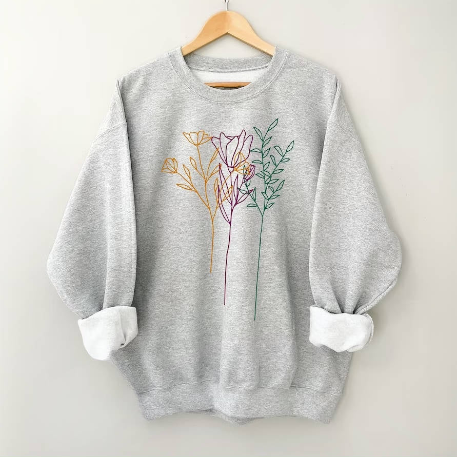 Contour Floral Sweatshirt