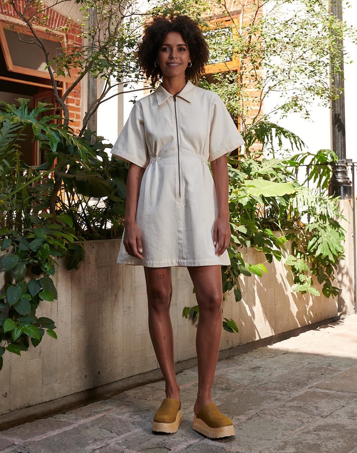 Utility Cinched Zip Dress (Buy 2 Free Shipping)