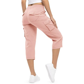 Women's Lightweight Hiking Capris: Quick-Dry. 6 Pockets. Loose Fit