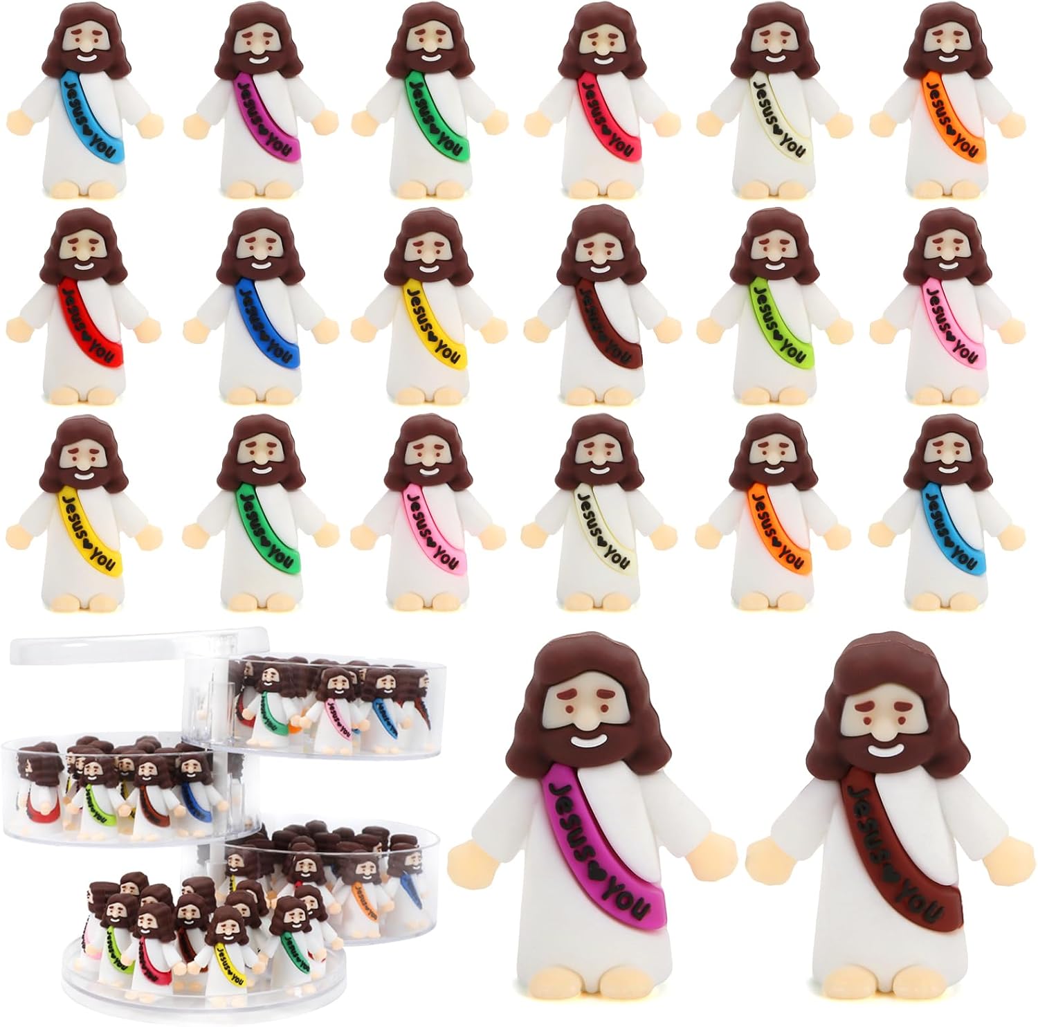 🔥Original Design Mini Jesus Figures Jesus Loves You