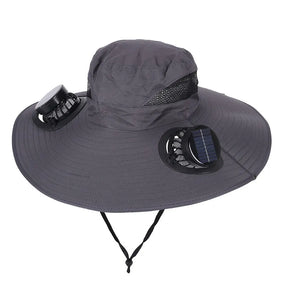 Solar Rechargeable Cooling Fan Hat