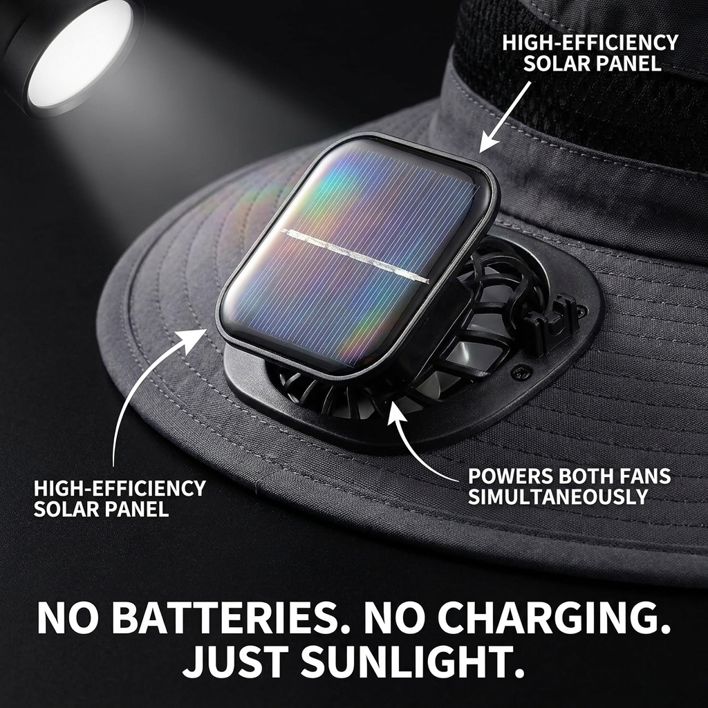 SolBreeze AirHat™ | Solar Powered Hat
