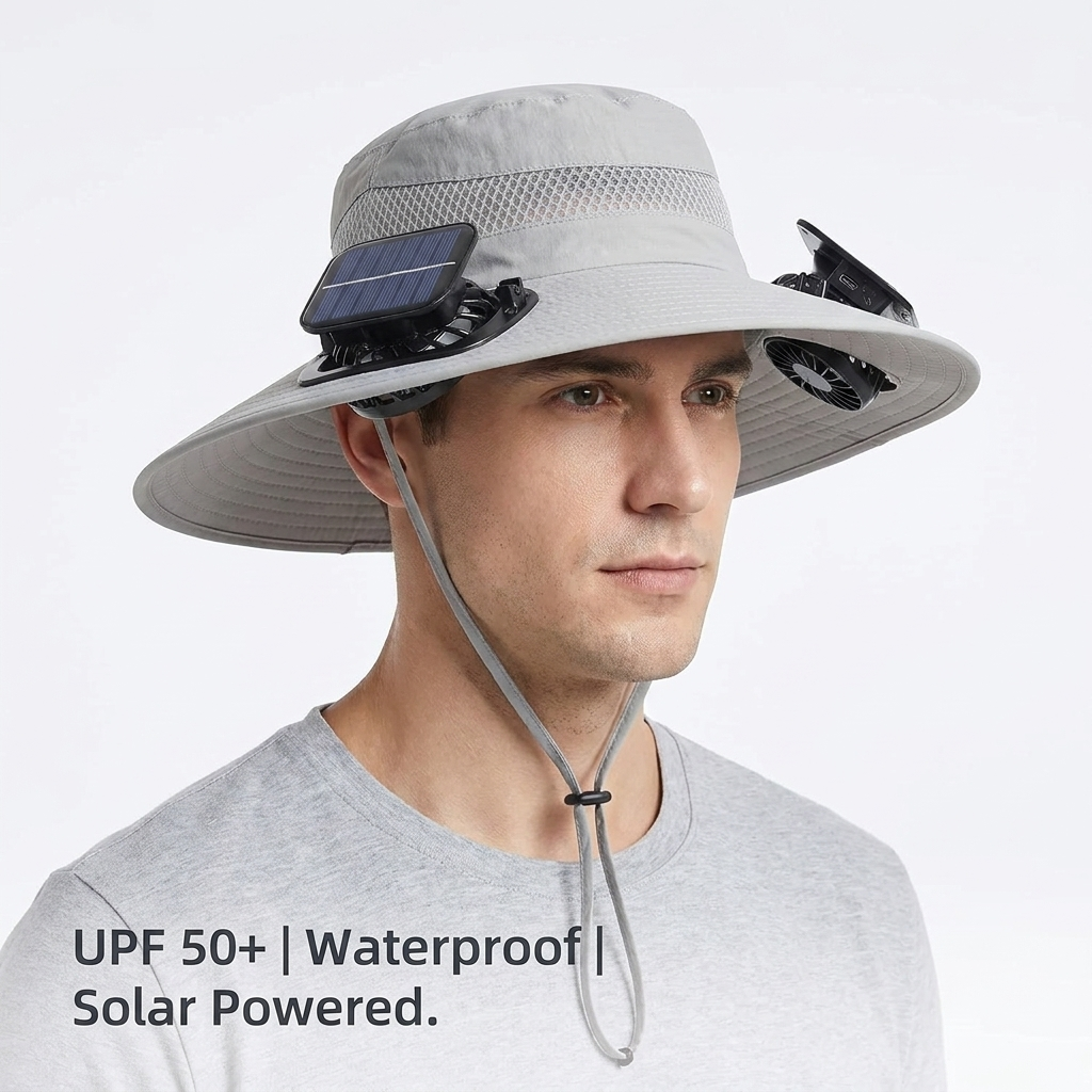 SolBreeze AirHat™ | Solar Powered Hat