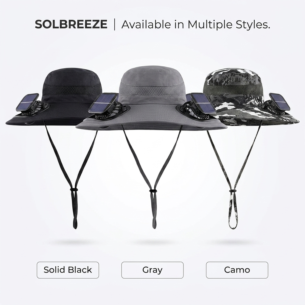 SolBreeze AirHat™ | Solar Powered Hat