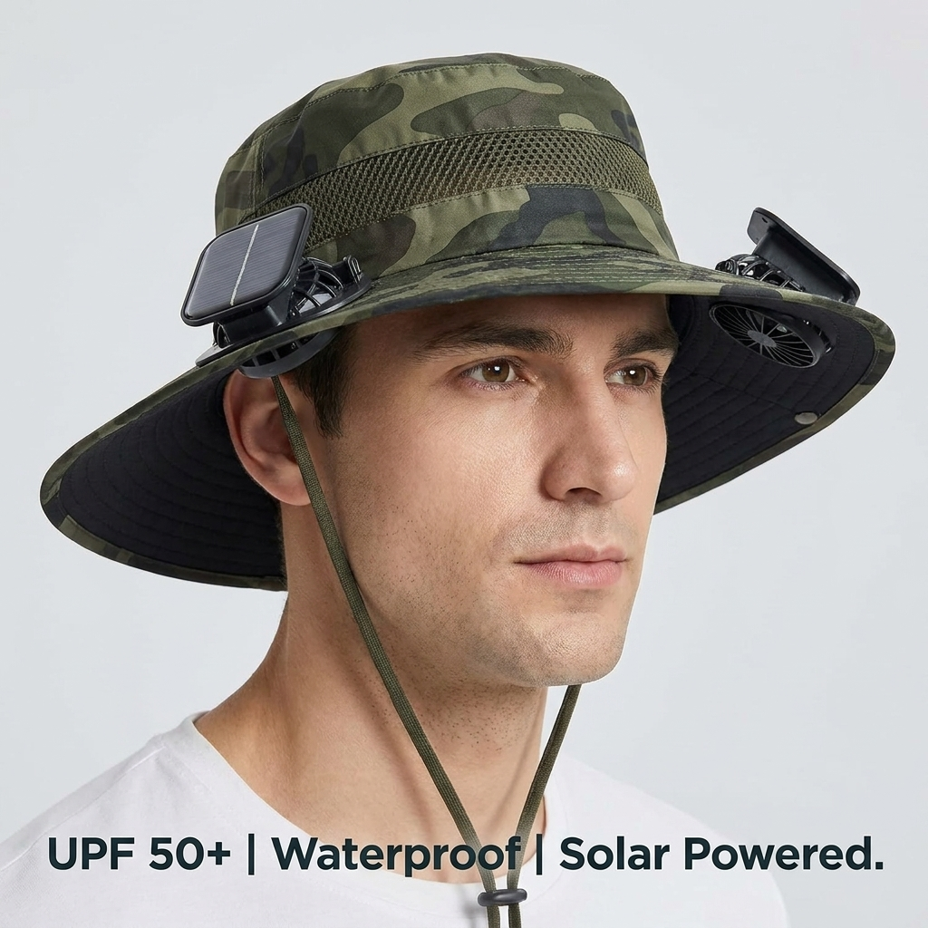 SolBreeze AirHat™ | Solar Powered Hat