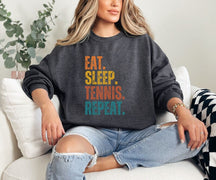 Eat Sleep Tennis Repeat Sweatshirt