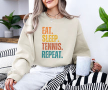 Eat Sleep Tennis Repeat Sweatshirt