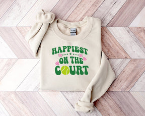 Happiest on The Court Tennis Sweatshirt