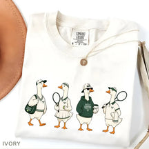Comfort Colors®  Funny Tennis Player，Silly Goose Tennis T-Shirt