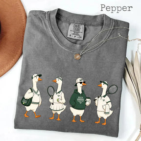 Comfort Colors®  Funny Tennis Player，Silly Goose Tennis T-Shirt