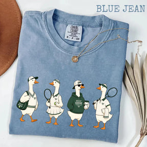 Comfort Colors®  Funny Tennis Player，Silly Goose Tennis T-Shirt