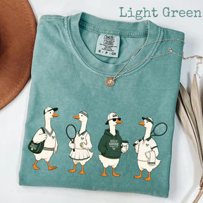 Comfort Colors®  Funny Tennis Player，Silly Goose Tennis T-Shirt