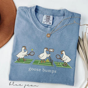 Comfort Colors® Funny Goose Tennis Team,Goose Bumps Tennis T-Shirt