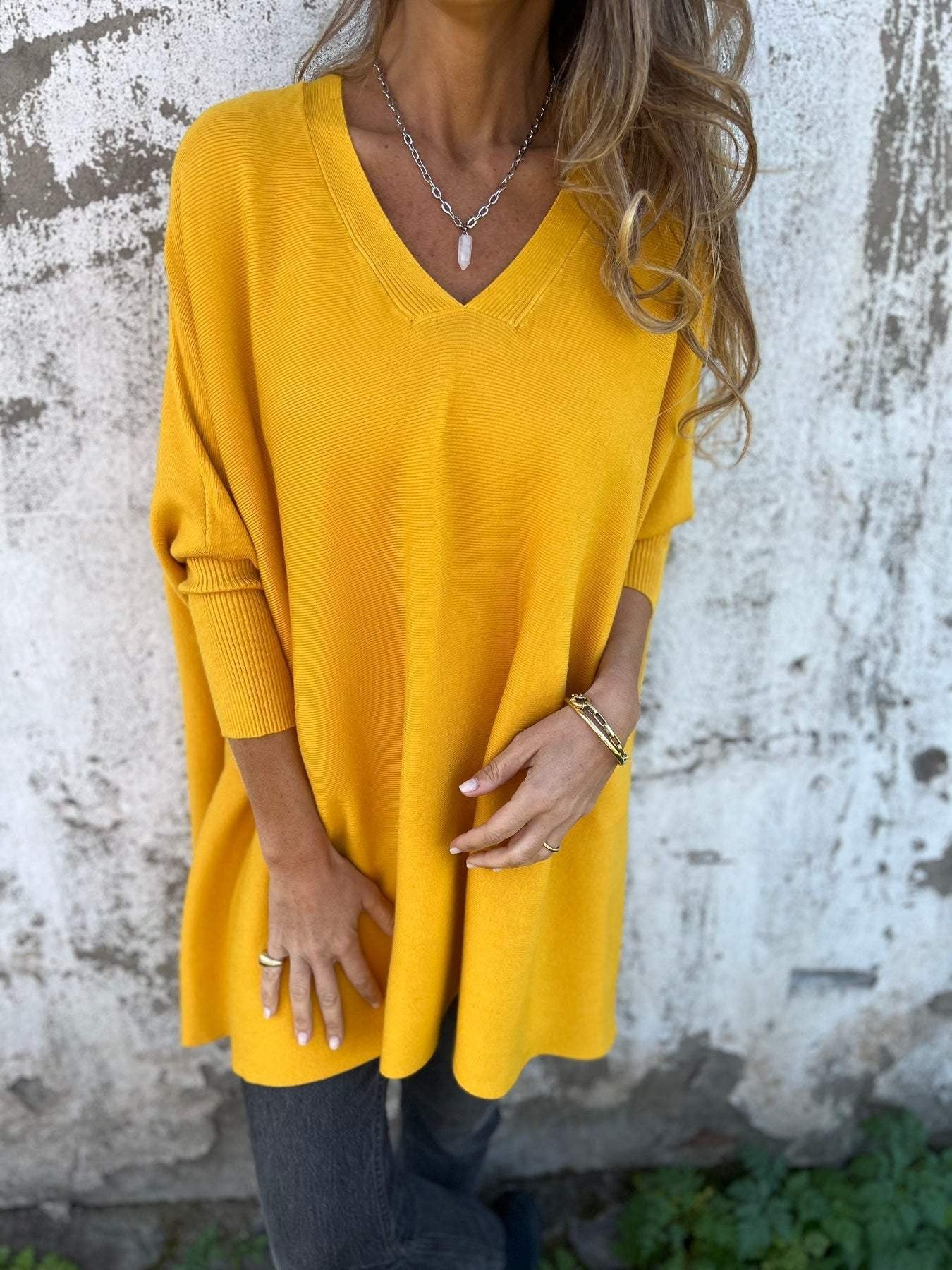 ✨New Arrival✨💕Women's Long Sleeve Tunic Top with Side Slits