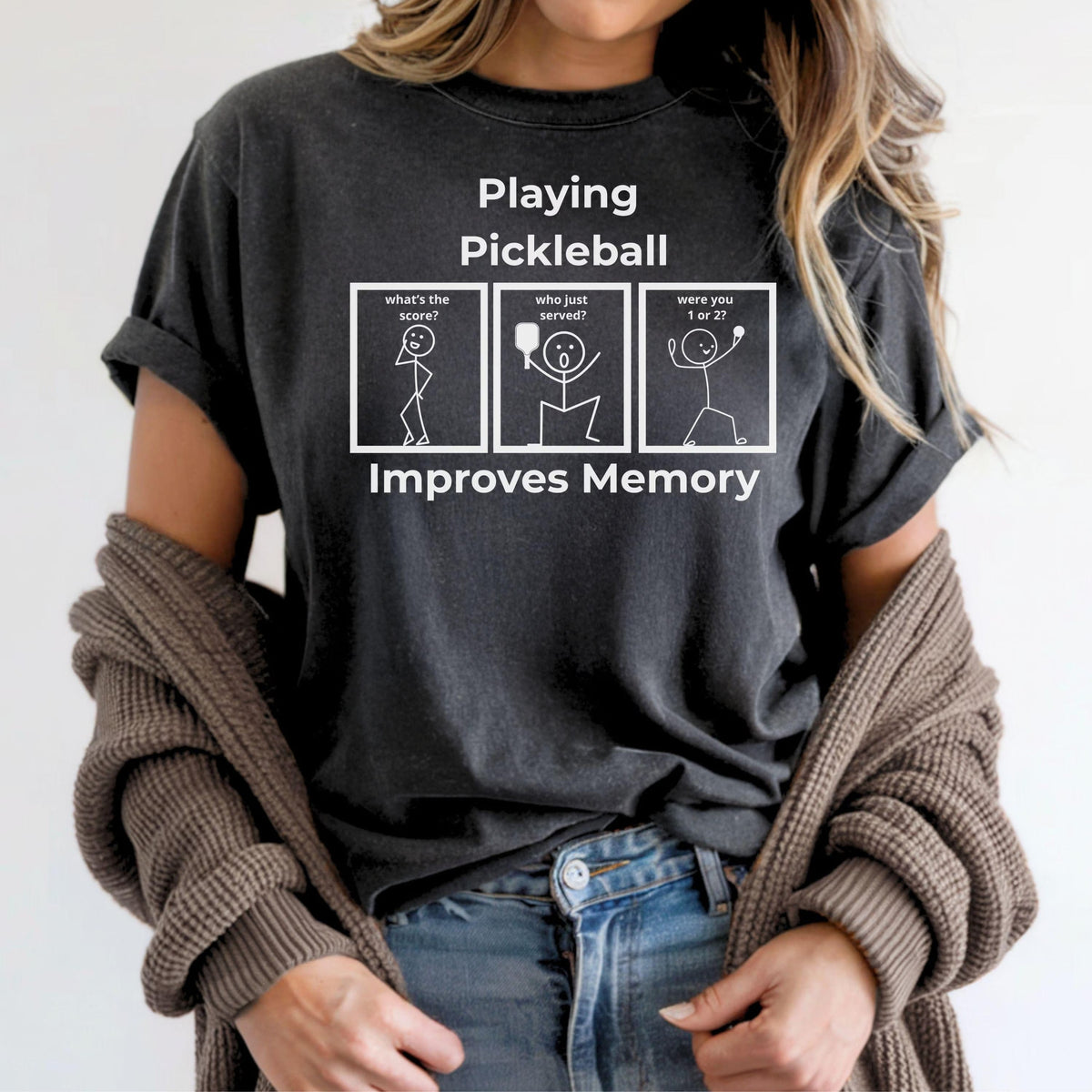 Comfort Colors Playing Improves Memory Funny T-shirt