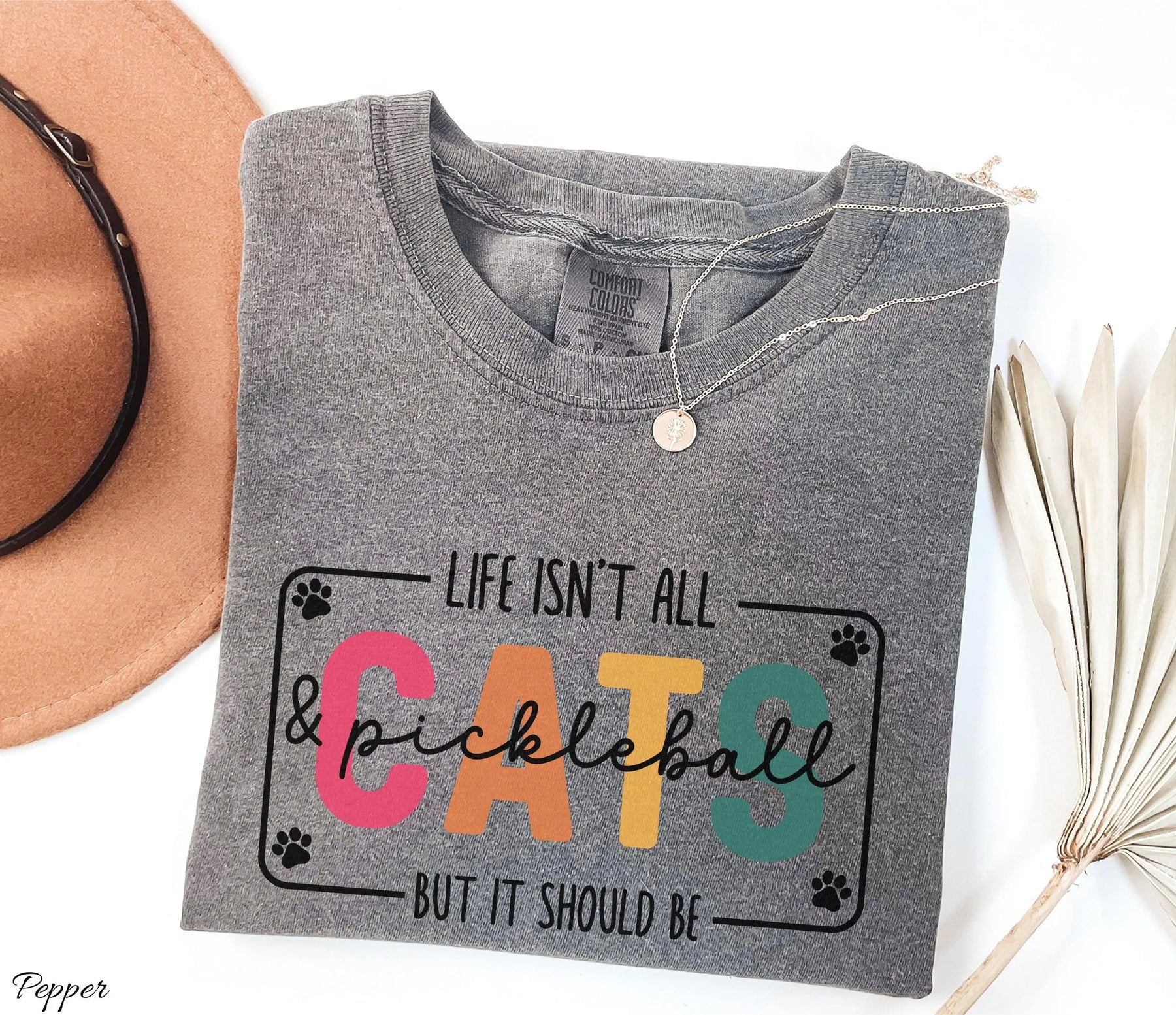 Comfort Colors Life Isn't All Cats&Pickleball，But it Should Be T-Shirt