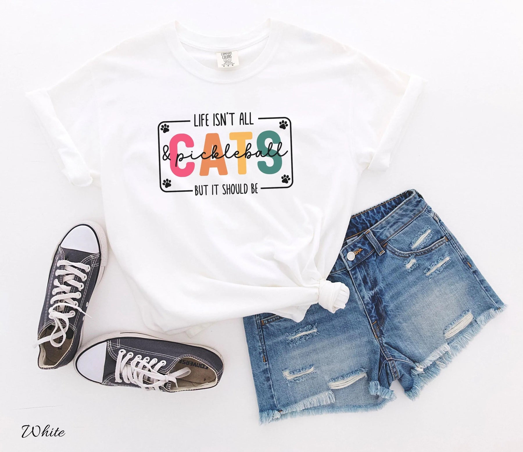 Comfort Colors Life Isn't All Cats&Pickleball，But it Should Be T-Shirt