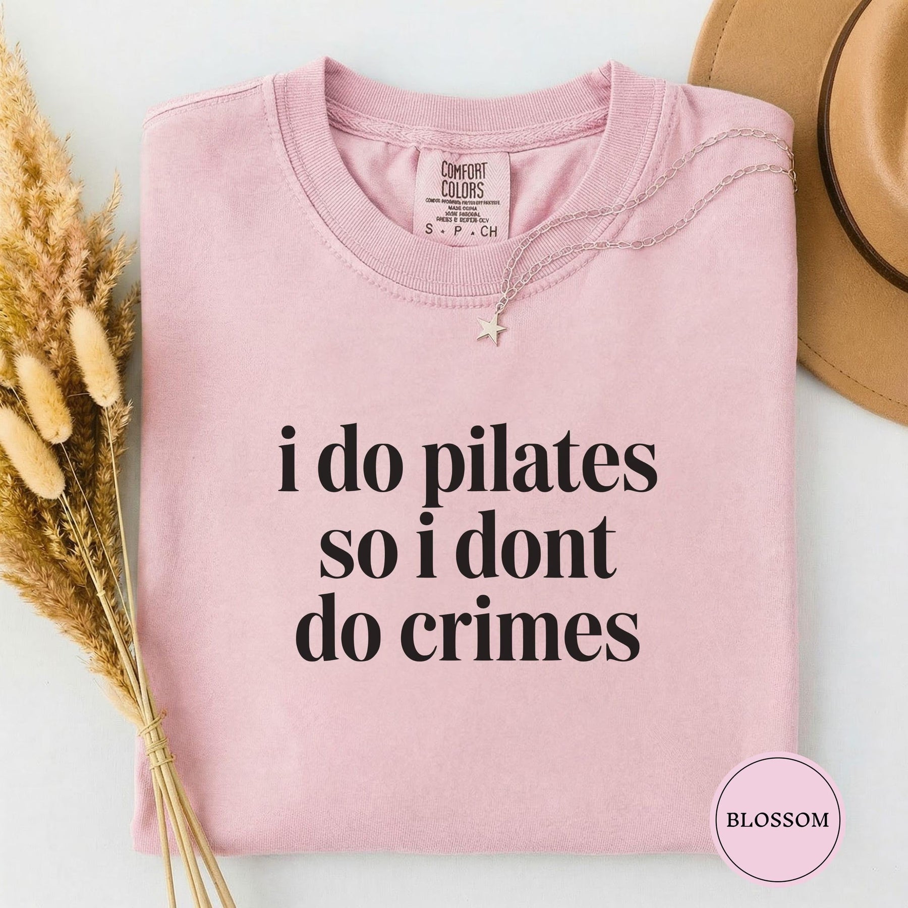 Comfort Colors I Do Pilates So I Dont Do Crimes T-shirt