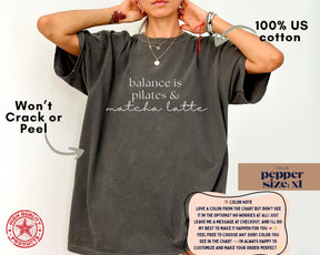 Comfort Colors Balance Is Pilates & Matcha T-Shirt